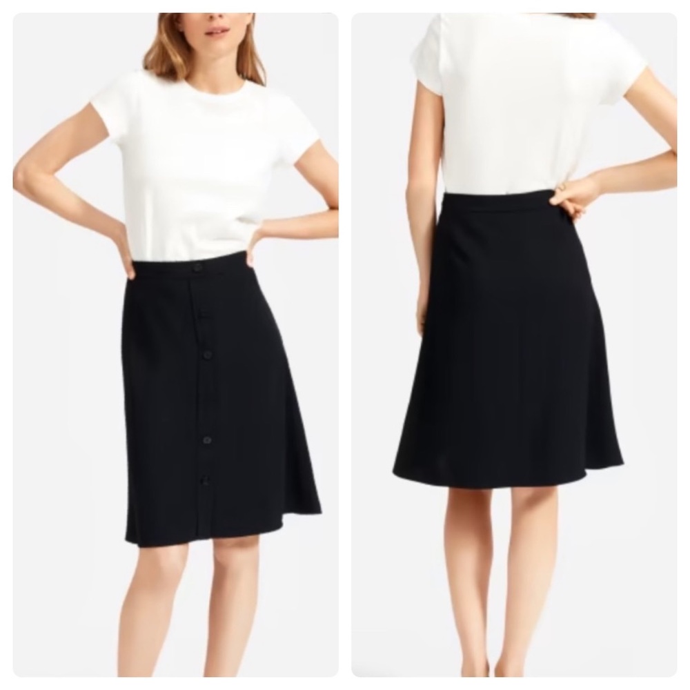 Everlane Black Japanese GoWeave Skirt, size 10